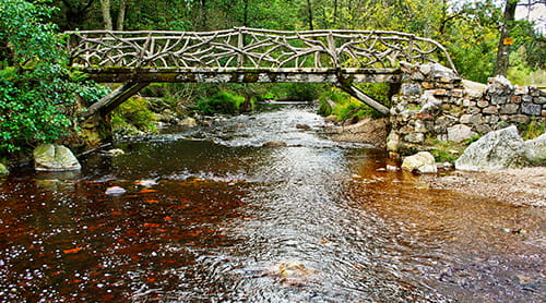 Pont du centenaire over de Hoëgne.